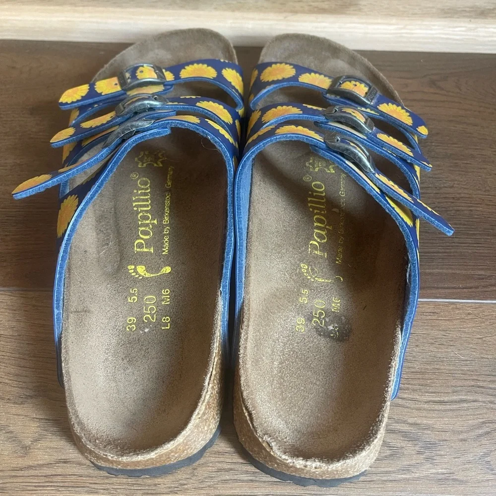 BIRKENSTOCK Papillo Sunflower Sandals 39 - Picture 3 of 7
